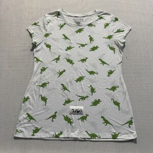 Wound Up Dinosaur Print Kids T-Shirt  Sz XL‎ White  New Without Tags